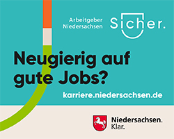 Logo: Karriereportal Niedersachsen - Arbeitgeber mit Vielfalt (öffnet Seite: https://karriere.niedersachsen.de/)